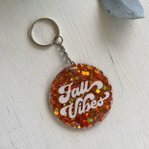 Keychain - Fall Vibes - glitter sparkle